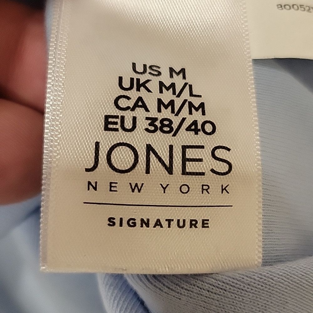 JONES NEW YORK SIGNATURE WOMENS COTTON VNECK TEE SIZE MEDIUM - Picture 5 of 7
